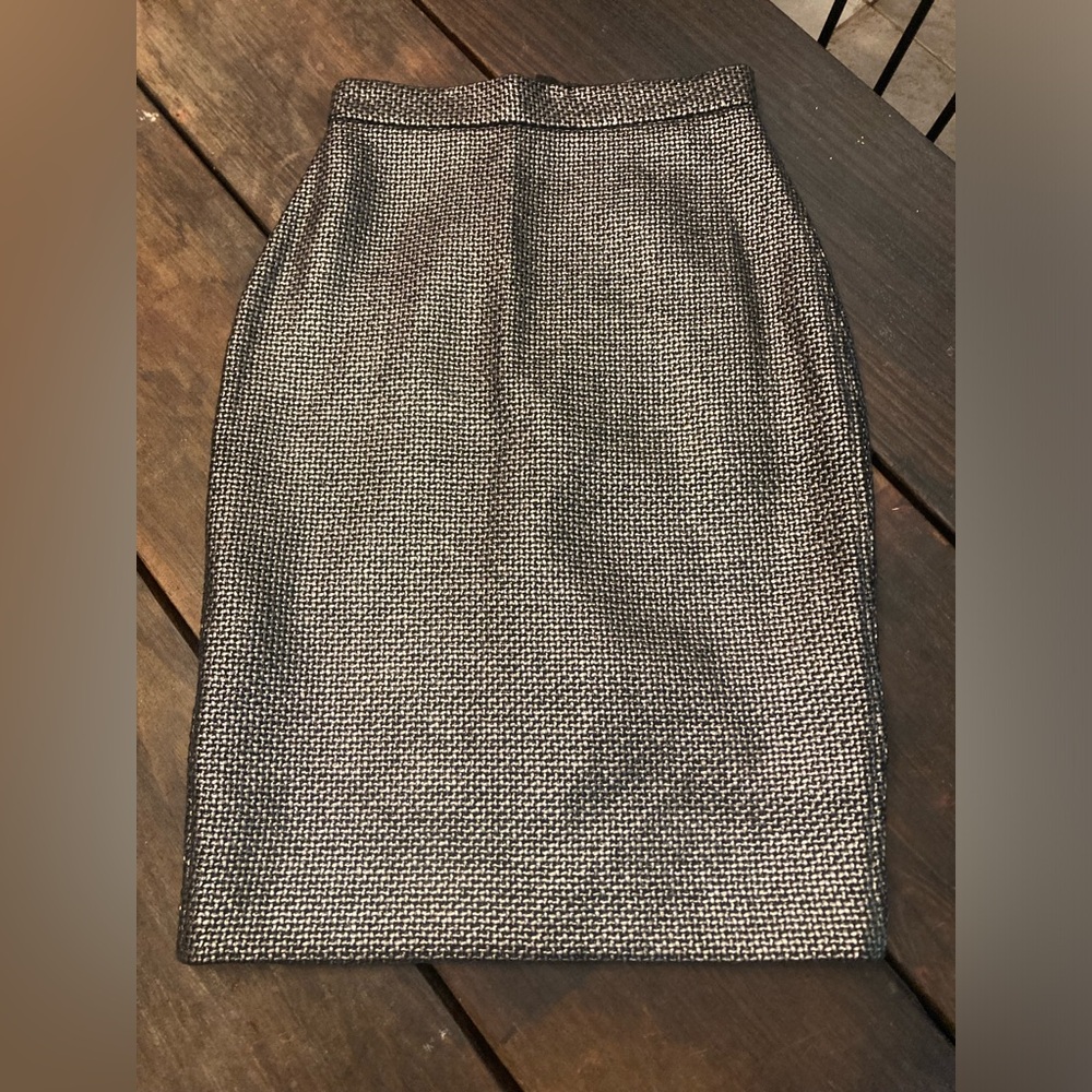 NWT Banana Republic Metallic Tweed Pencil Skirt